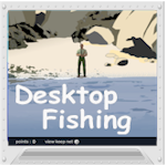 Try Your Luck At Surf Fishing In Desk Top Fishing. Try To Catch As Many Fish As You can In Three Minutes