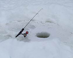 Ice fishing Canada
